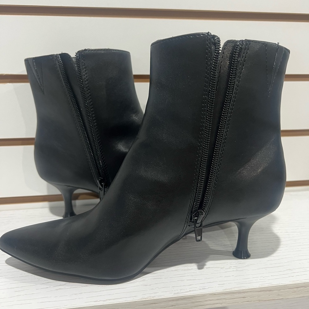 Rachel Zoe Sleek Black Ankle Booties